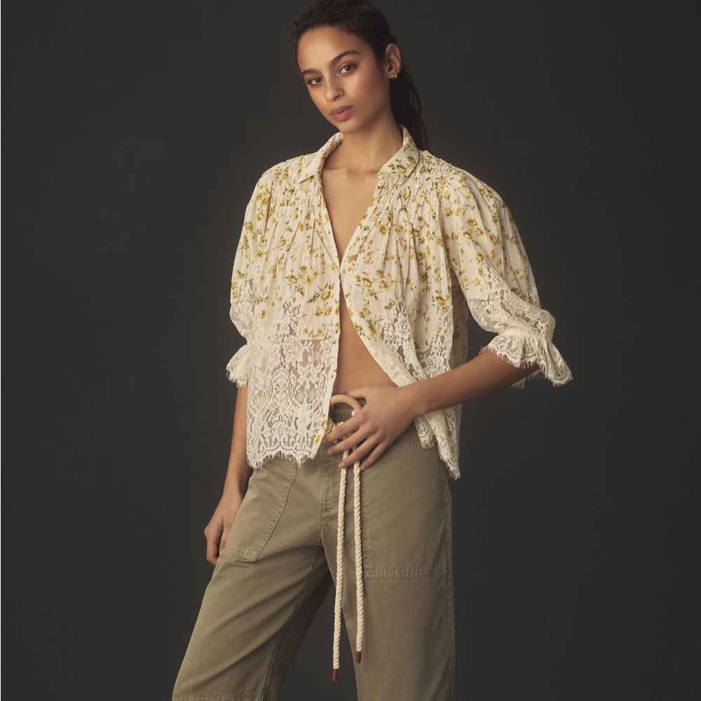 Anthropology Victorian Lace Blouse